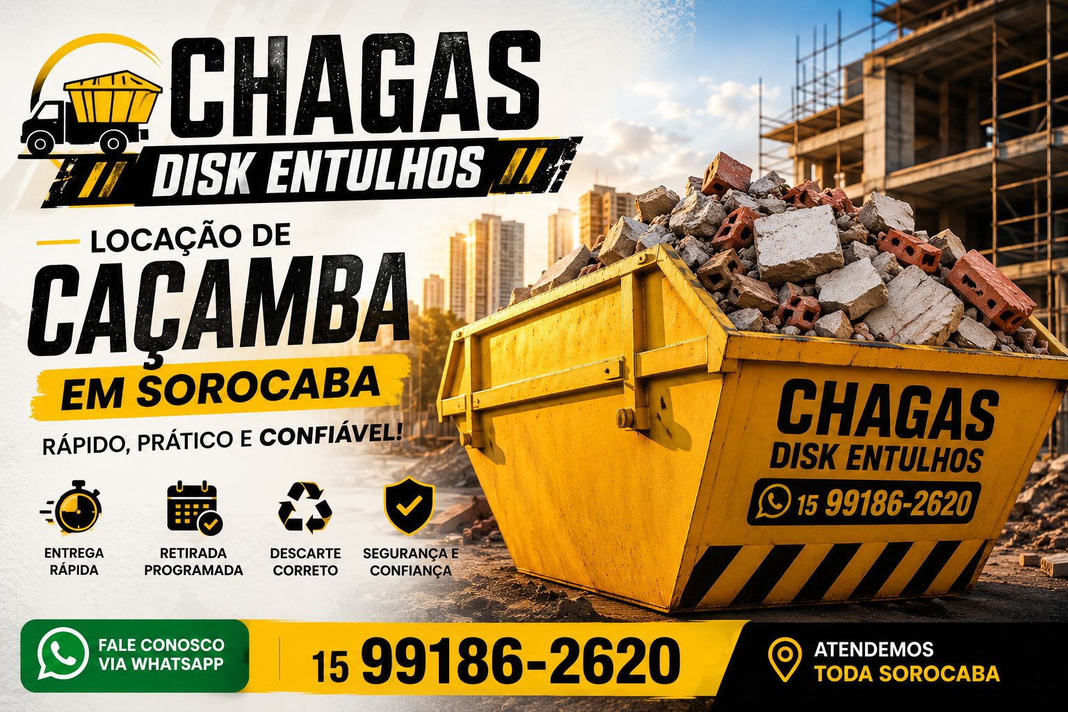 Locação de Caçamba em Sorocaba | Aluguel de Caçamba para Entulho - Foto 3